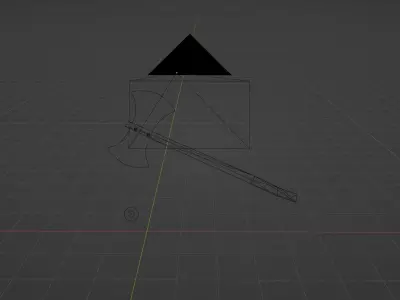 Medieval Old Axe 3D model