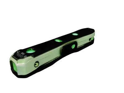 Futuristic Green LED Handheld Tool 3D model