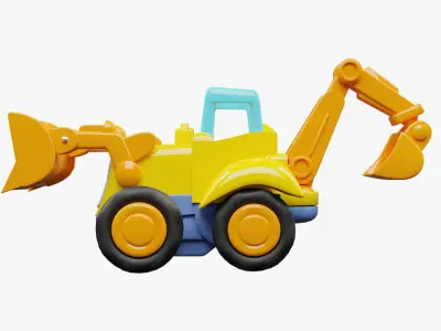 Kids Toys - Excavator 3D model