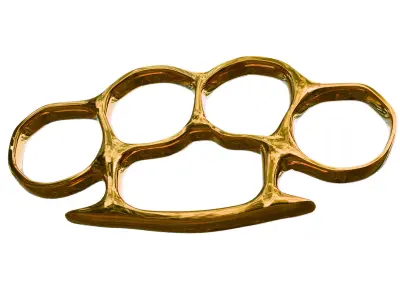 Brass Knuckles Game Ready Low-poly 3D model