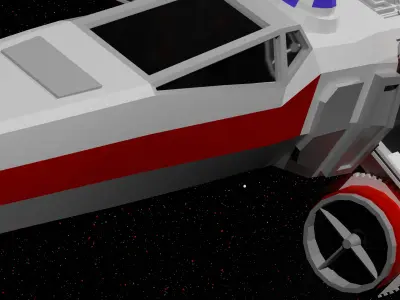 Low Poly X-Wing Low-poly 3D model