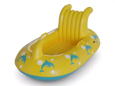 Inflatable Boat 3D model buy