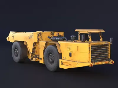 Used Modern Articulated Mine Truck 3D model