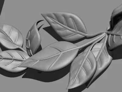 tree leaves 3D print model