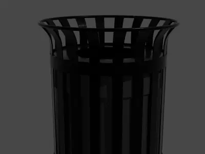 Trash Can Free low-poly 3D model purchase