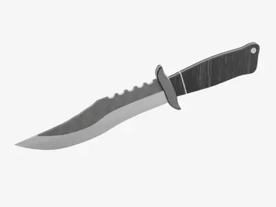 Combat Knife Low-poly 3D model buy