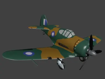 Commonwealth Ca12 Boomerang Free low-poly 3D model