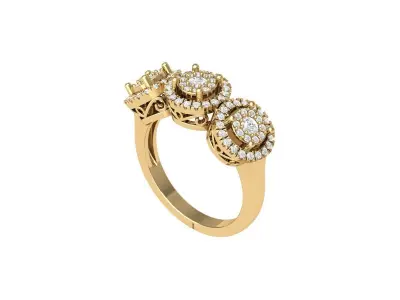 Wedding Ring 3D print model 90