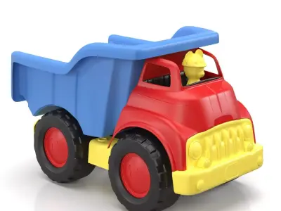 Green Toys Disney Baby Exclusive Mickey Mouse Dump Truck PBR 3D model