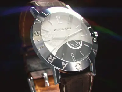 Wrist watch - Bvlgari Armbanduhr Low-poly 3D model