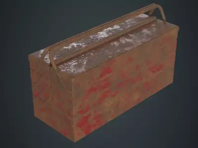 Toolbox 1C Low-poly 3D model