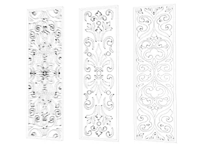 Gold Carving 2 3D model