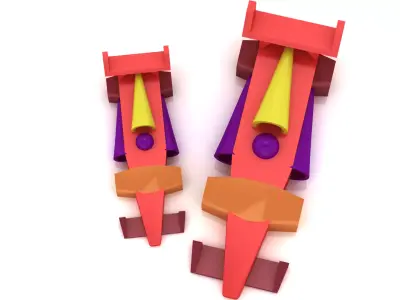 Cute 3D Car Toy   3D Printable 3D print model