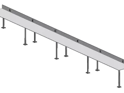 Table for working on the terrace 3D model