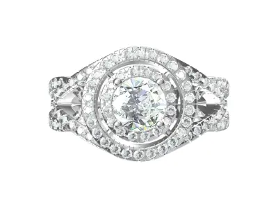 Solitaire Art Deco Ring  3D print model