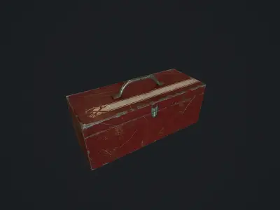 Toolbox pbr Low-poly 3D model