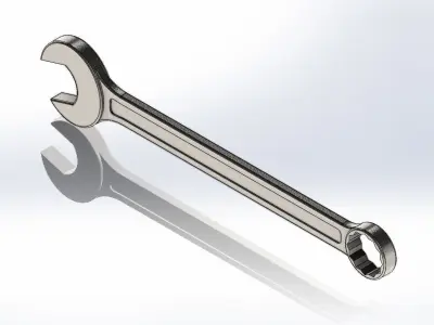 Chave Combinada 25mm Combination Key 3D model