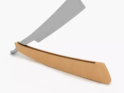 Straight Razor 3D model buy