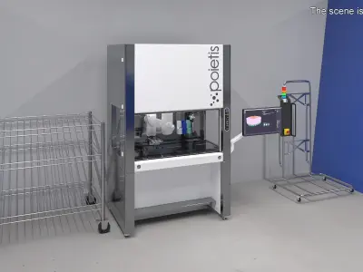  Modern Bioprinter Rigged for Maya 