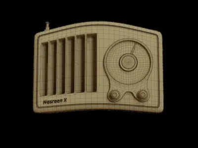 Nasreen Radio - Model X Low-poly 3D model