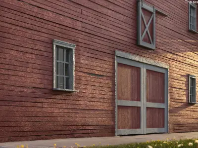  Traditional Aged Red Barn 