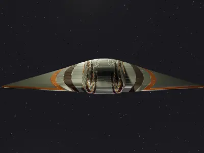 Spaceship 002 3D model