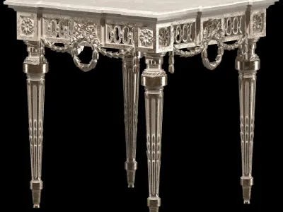 classical coffee tables set 3D model