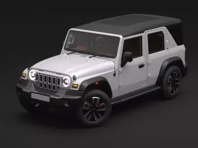 Thar roxx Low-poly 3D model