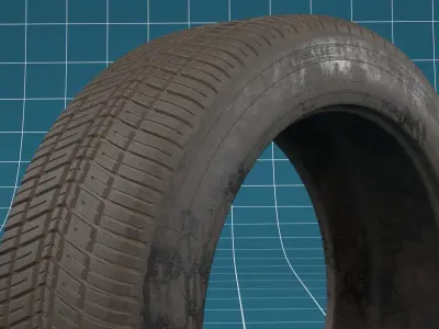 Car tire 06 3D model