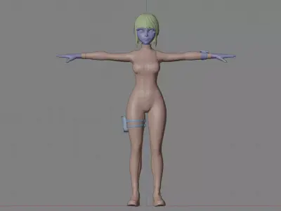 Nika Vault girl 3D model