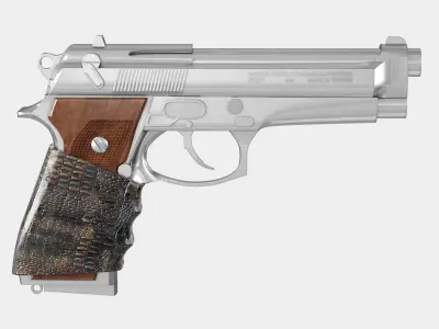 Firearms Pistol Beretta 92FS  Low-poly 3D model