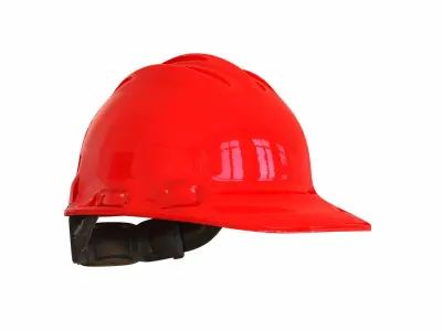 Safety Helmet Low-poly 3D model get