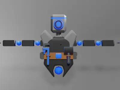 Repair Robot  Low-poly 3D model