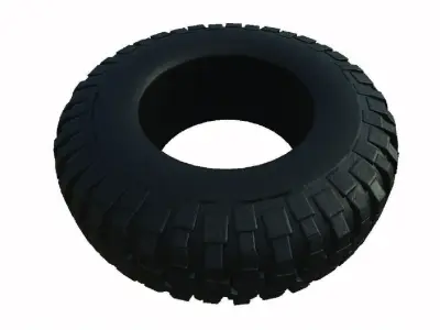Off road wheel 3D model by vawworldstudios