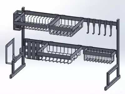 dish drainer - part version 3D print model