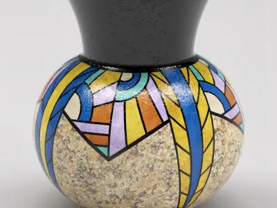 Art Deco vase collection Free 3D model