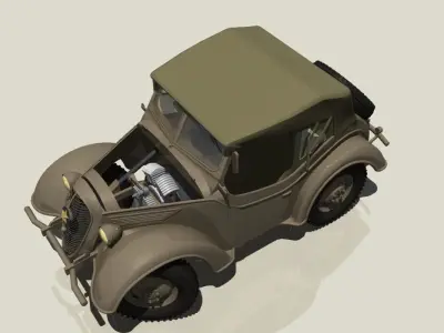 WW2 JAPAN ARMY Kurogane Type 95 Correction model 3D model