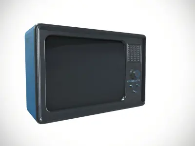 Retro Tv Low-poly 3D model purchase