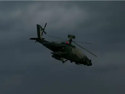 AH 64D APACH  Low-poly 3D model