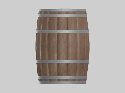 Heavy Toasted Bourbon Barrel 3D model