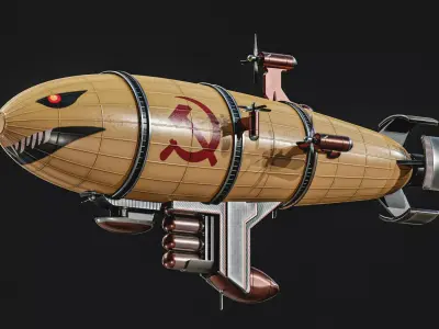 Kirov Airship from Red Alert Low-poly 3D model