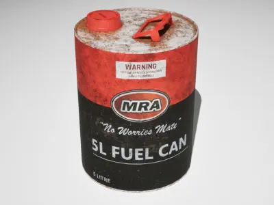 5L Fuel Can - Game Ready Low-poly 3D model