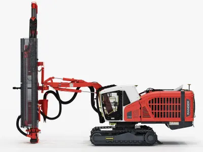 Surface top hammer drill rig Ranger DX800i 3D model