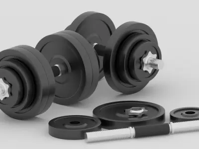 Gym Dumbbell 3D model buy