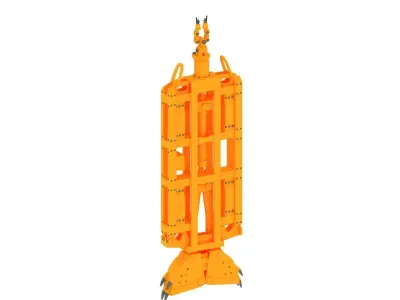 DHG-V Diaphragm Wall Hydraulic Grab 3D model