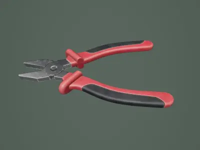 Plier 01 Low-poly 3D model