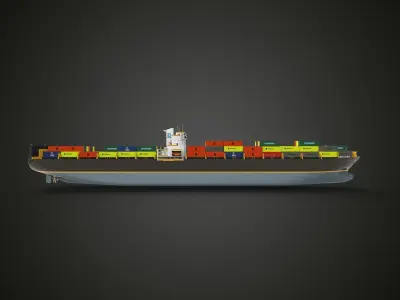 Super Container Ship 3D model
