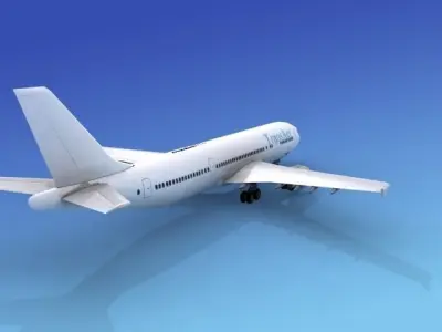 Airbus A300 TransAer 3D model