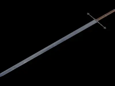 medieval sword Free low-poly 3D model buy