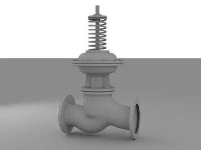 Industrial Differential Pressure Control Valve 3D model